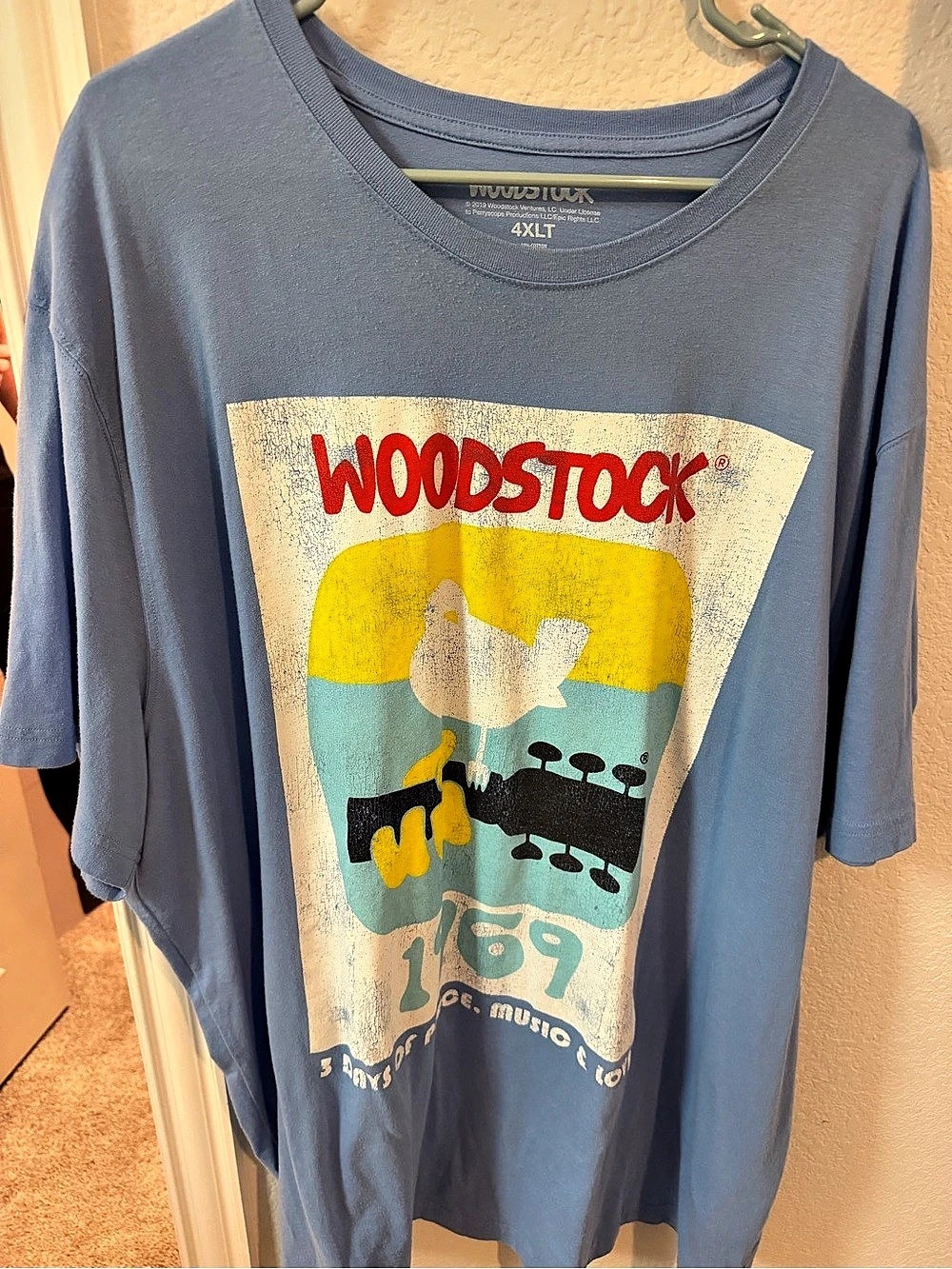 Woodstock 1969 Graphic Tee Blue 4XLT